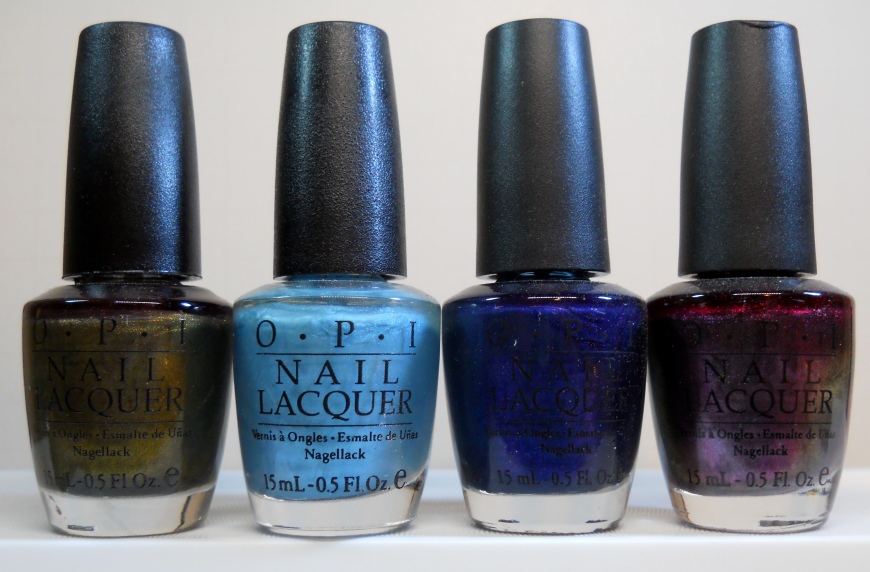 OPI At Your Quebec and Call, OPI Dominant Jeans, OPI Play Til Midnight, OPI Have YOu Seen My Limo?